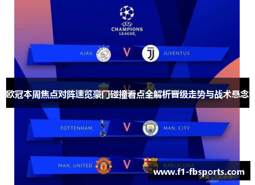 欧冠本周焦点对阵速览豪门碰撞看点全解析晋级走势与战术悬念 欧冠本周焦点对阵速览豪门碰撞看点全解析晋级走势与战术悬念